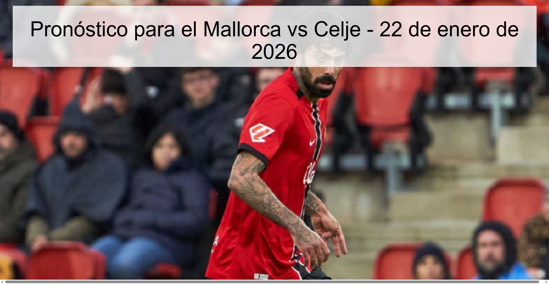 Prediction for Mallorca vs Celje - January 22, 2026