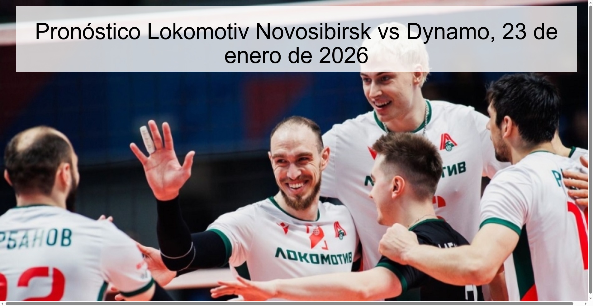 Lokomotiv Novosibirsk vs Dynamo Prediction, January 23, 2026
