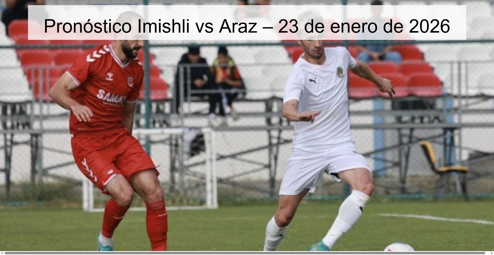 Pronóstico Imishli vs Araz – 23 de enero de 2026