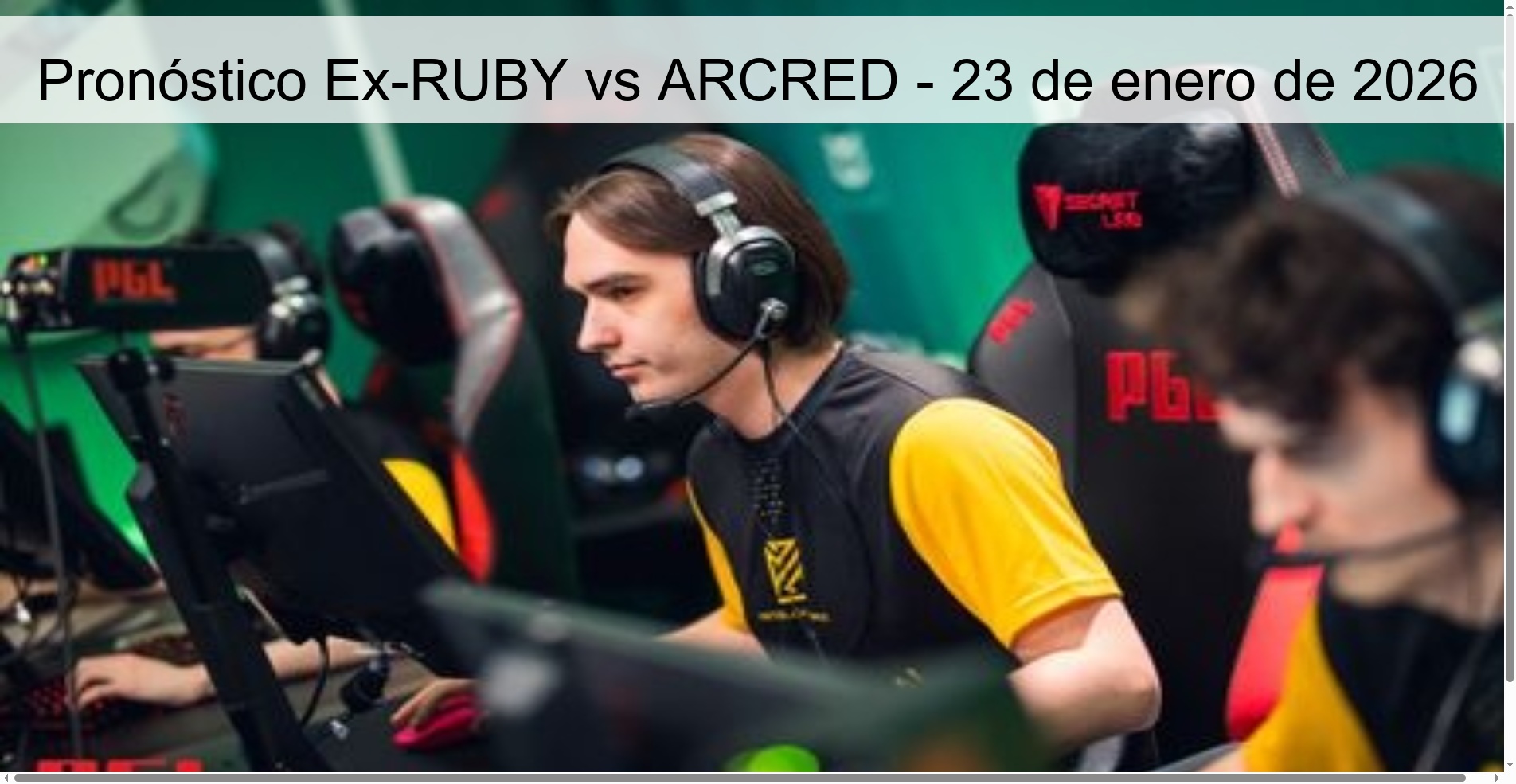 Ex-RUBY vs ARCRED Prediction – January 23, 2026