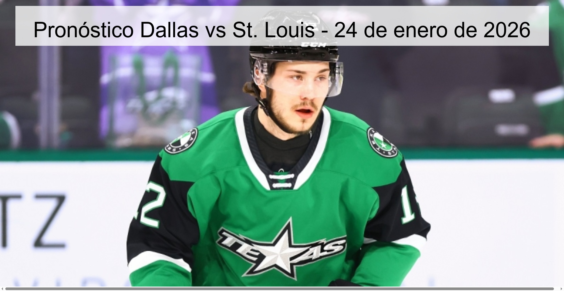 Dallas vs St. Louis Prediction – January 24, 2026