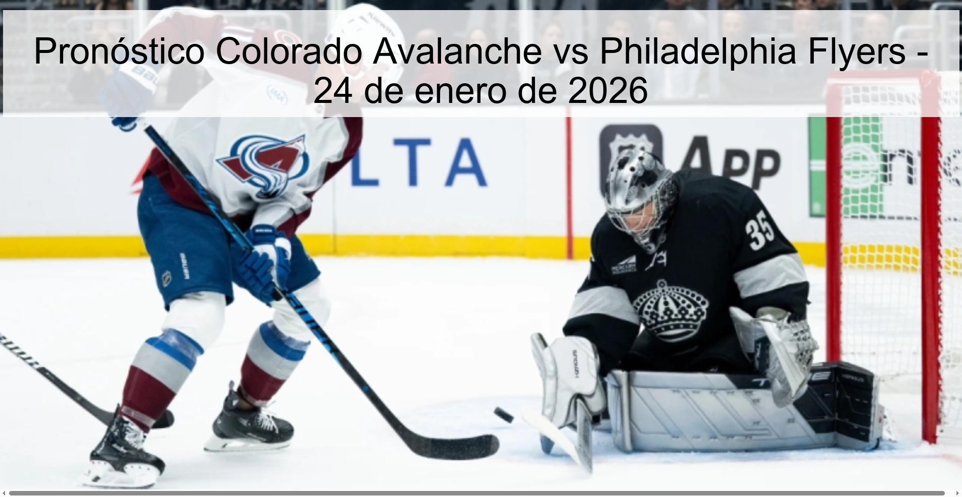 Colorado Avalanche vs Philadelphia Flyers Prediction – January 24, 2026