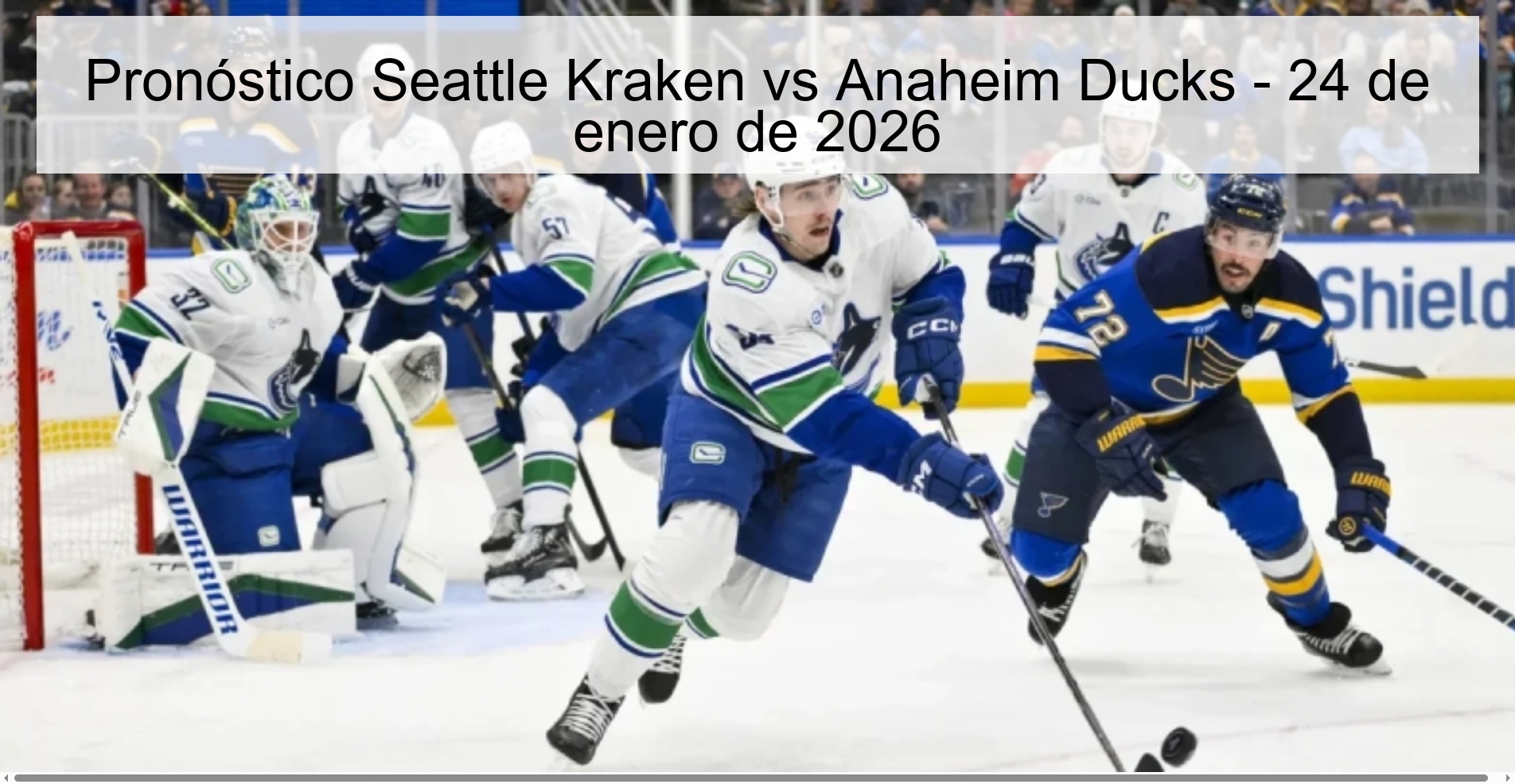 Seattle Kraken vs Anaheim Ducks Prediction – January 24, 2026