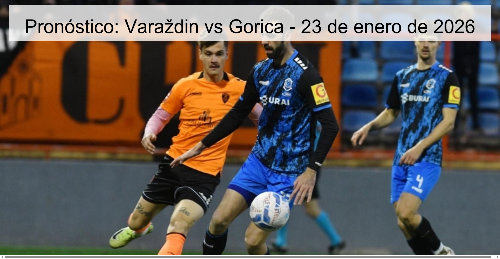 Pronóstico: Varaždin vs Gorica - 23 de enero de 2026