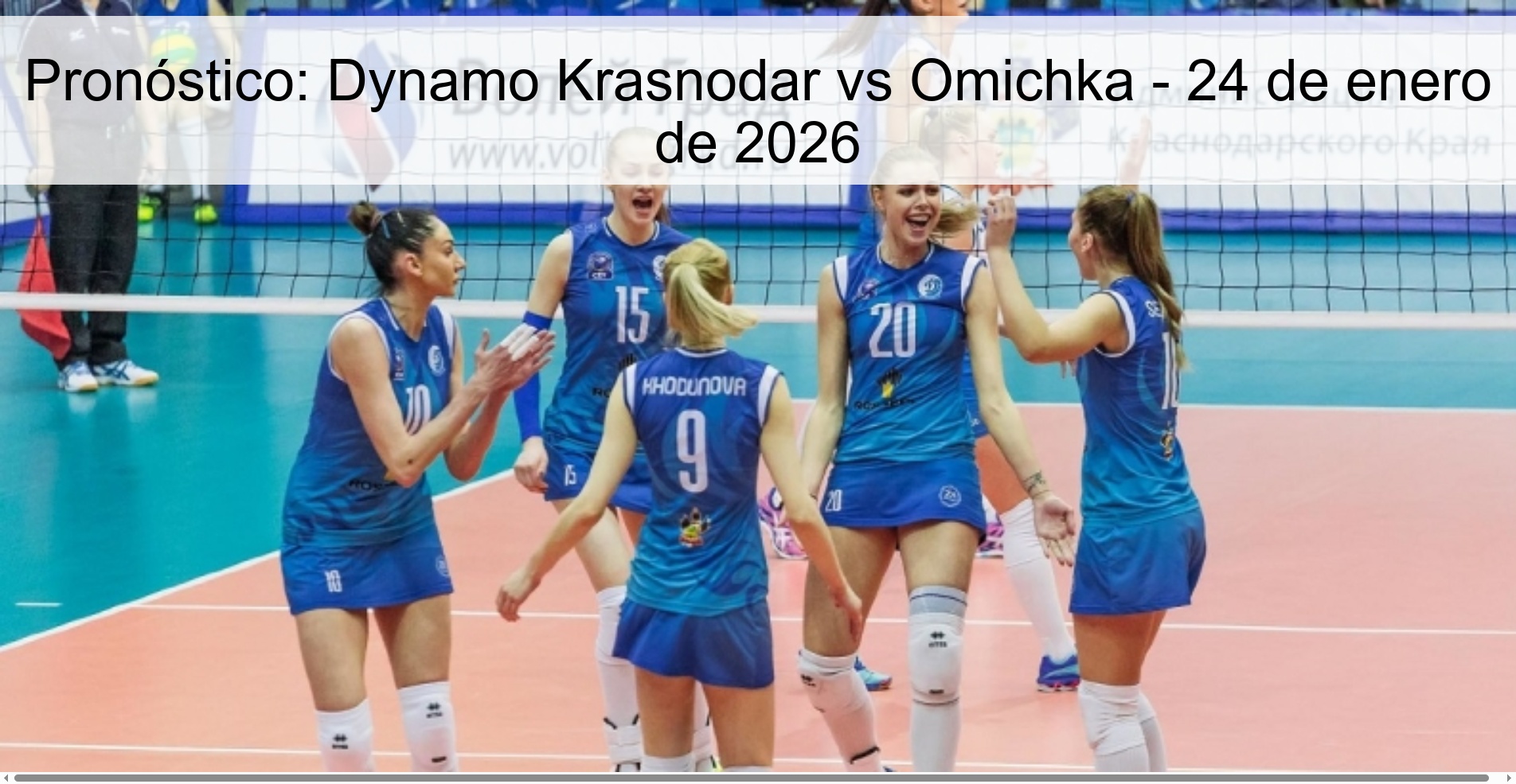 Pronóstico: Dynamo Krasnodar vs Omichka - 24 de enero de 2026