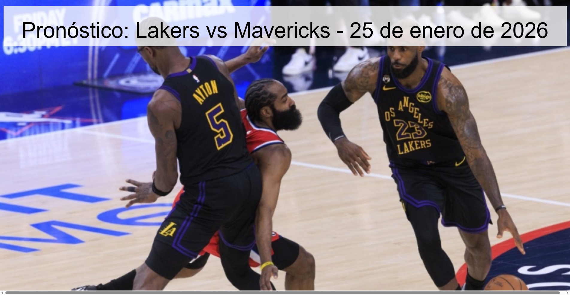 Prediction: Lakers vs Mavericks - January 25, 2026