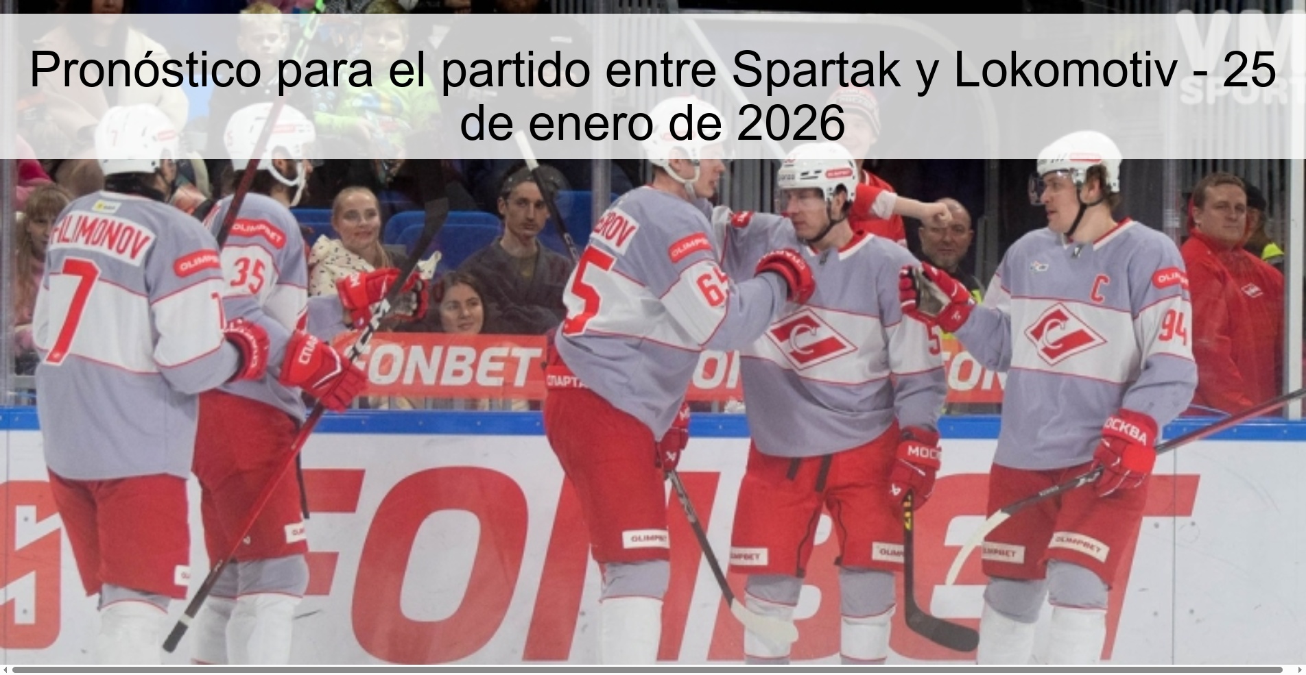 Prediction for the match between Spartak and Lokomotiv - January 25, 2026