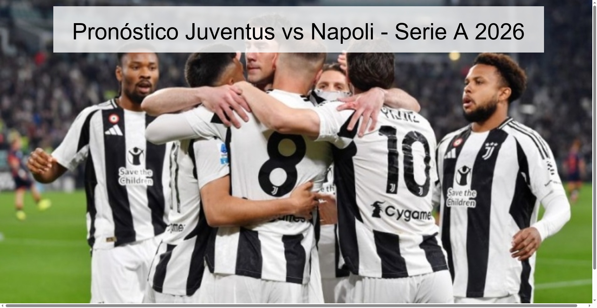 Juventus vs Napoli Prediction - Serie A 2026