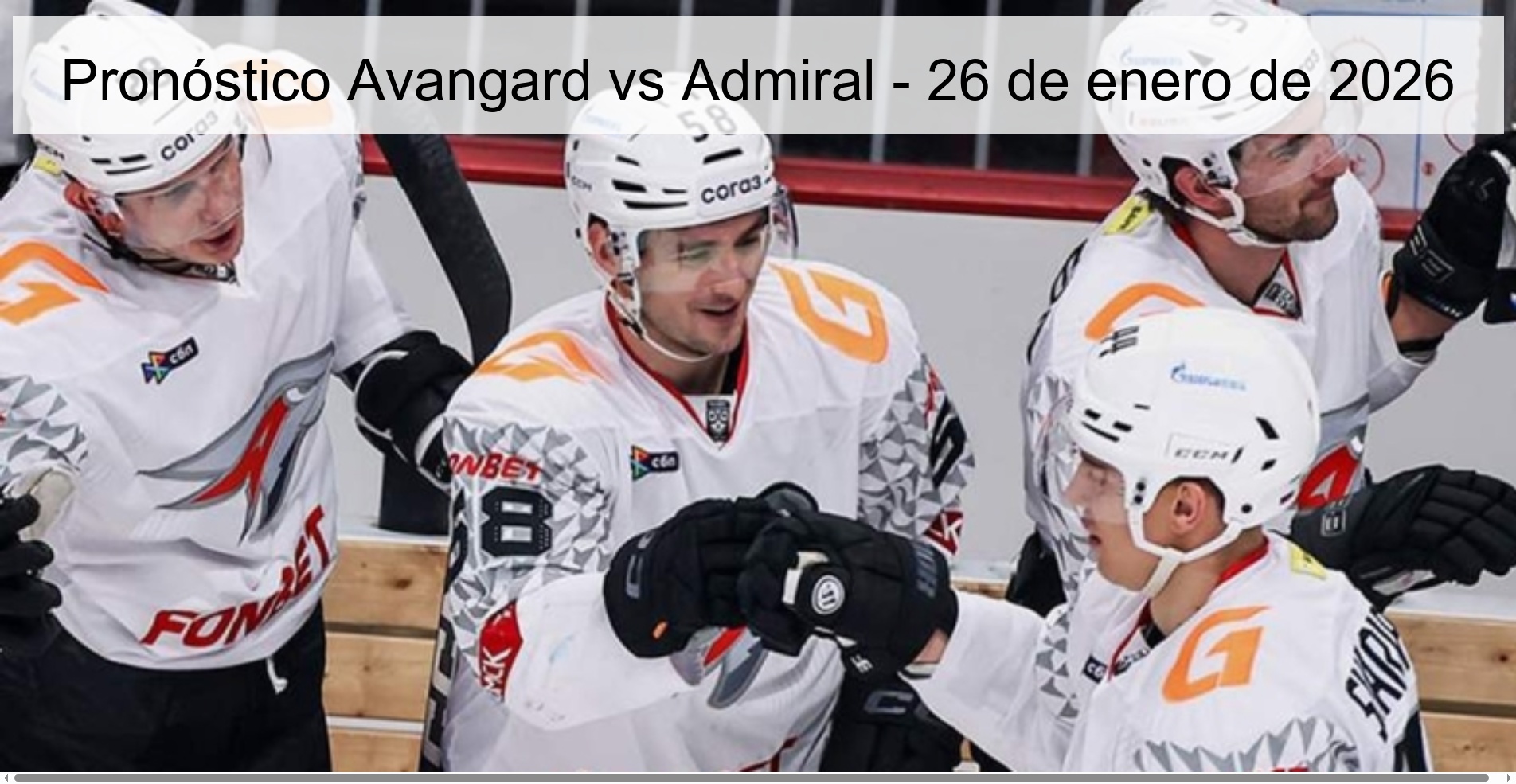Pronóstico Avangard vs Admiral - 26 de enero de 2026