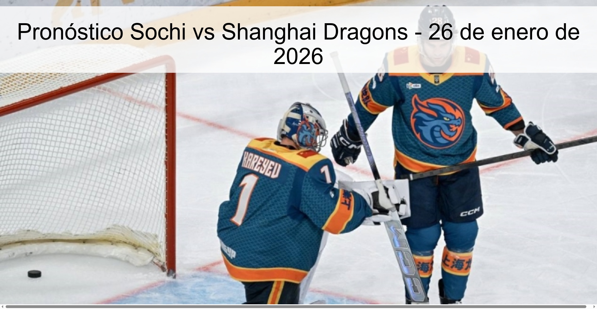 Pronóstico Sochi vs Shanghai Dragons - 26 de enero de 2026