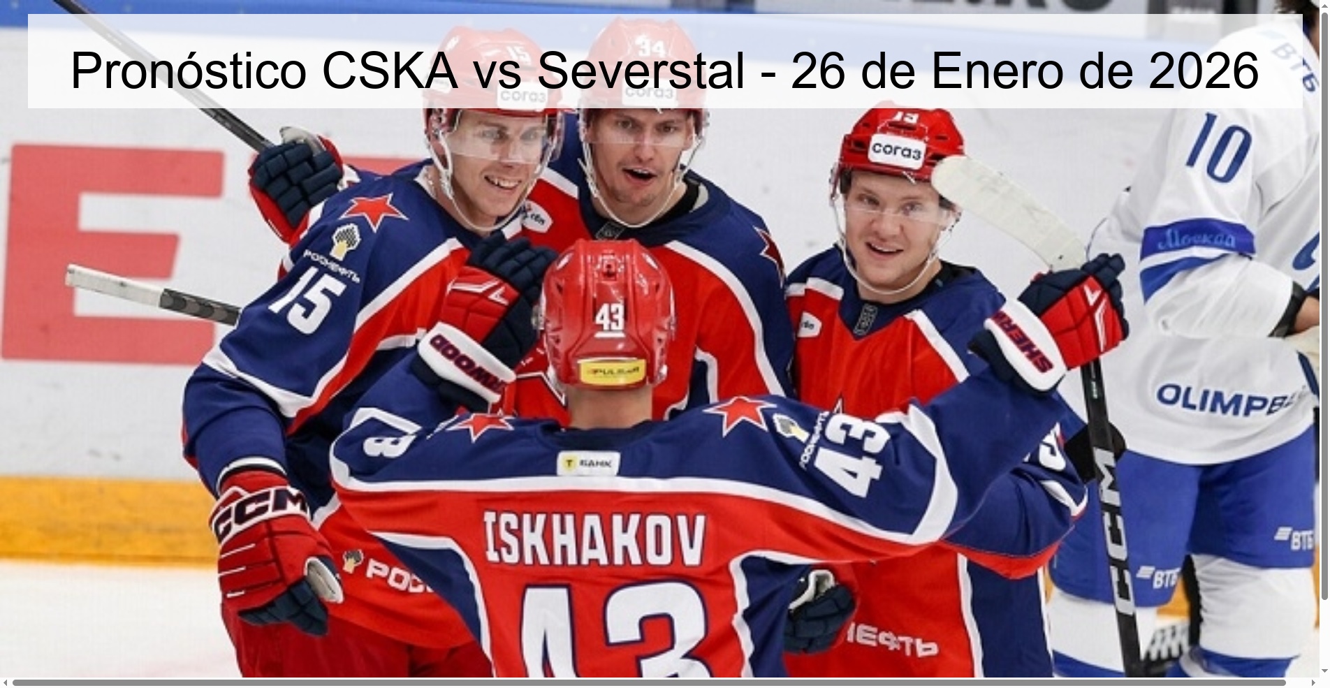CSKA vs Severstal Prediction - January 26, 2026