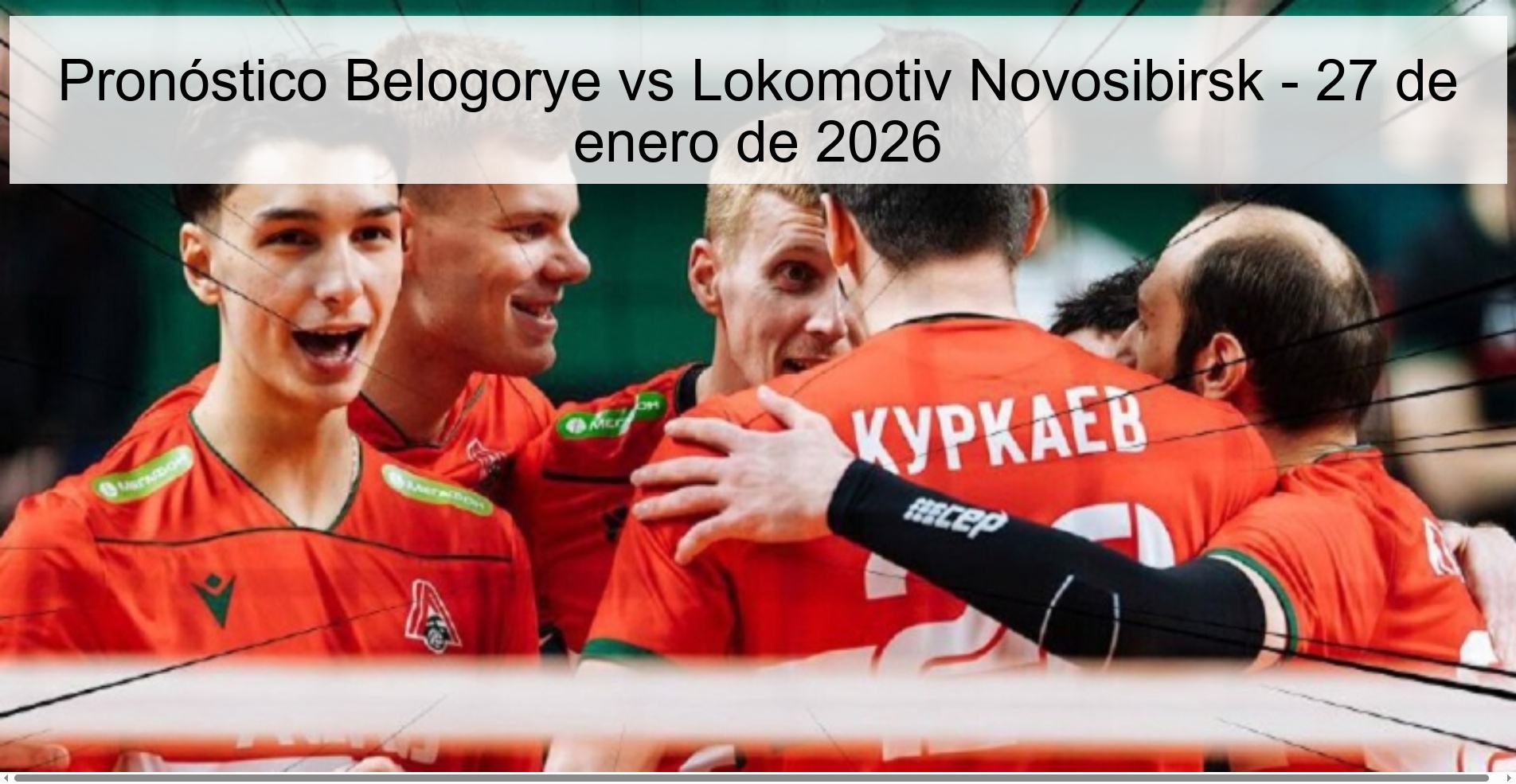 Pronóstico Belogorye vs Lokomotiv Novosibirsk - 27 de enero de 2026