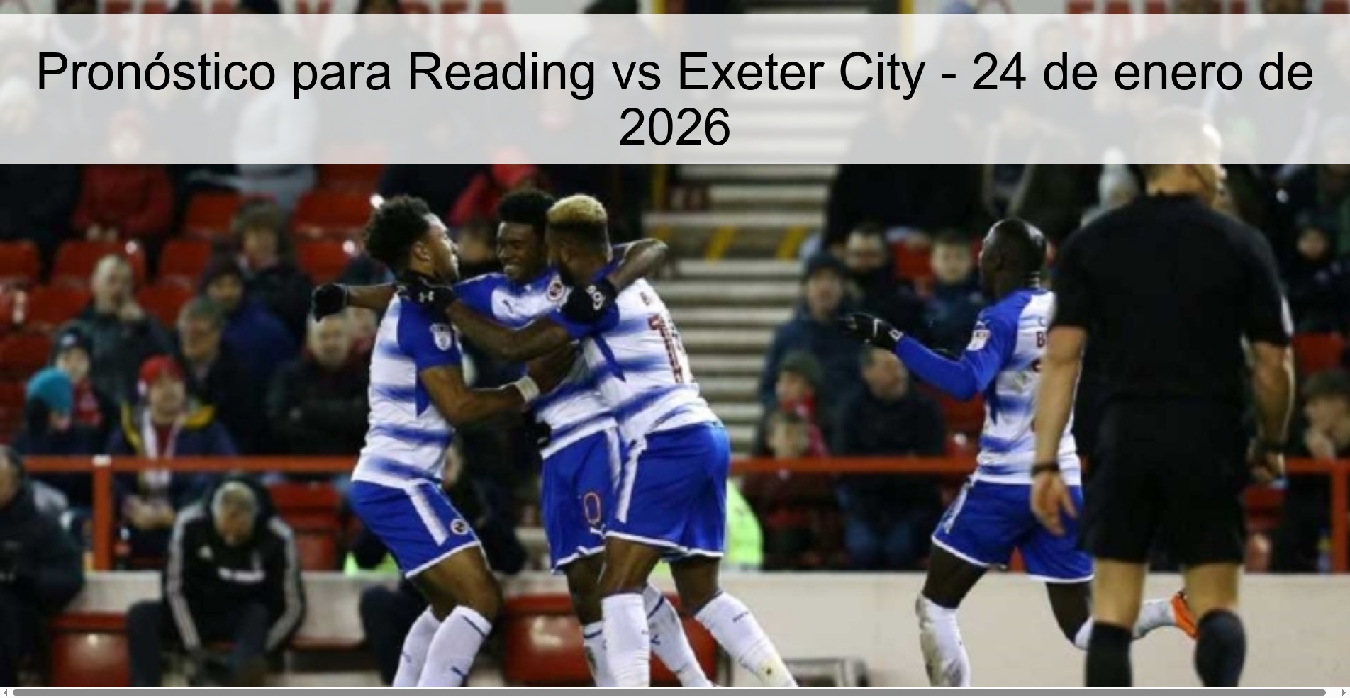 Reading vs Exeter City Prediction – January 24, 2026