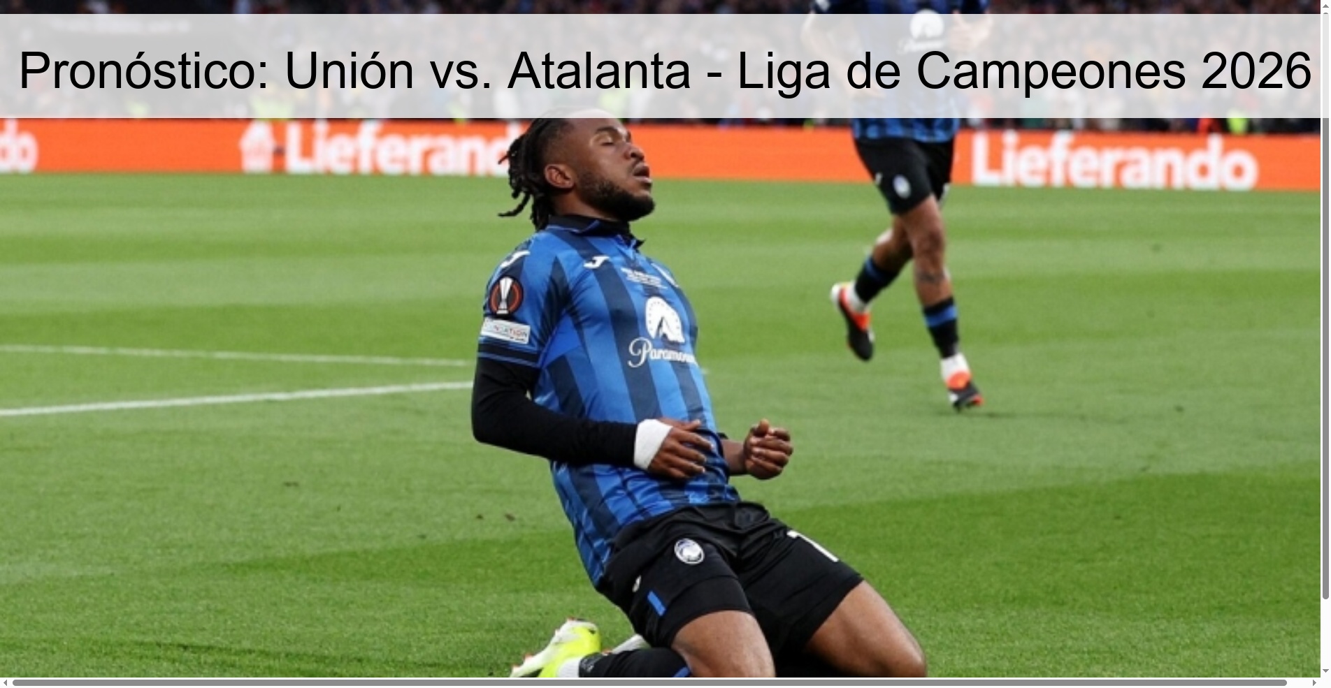 Forecast: Union vs. Atalanta - Champions League 2026