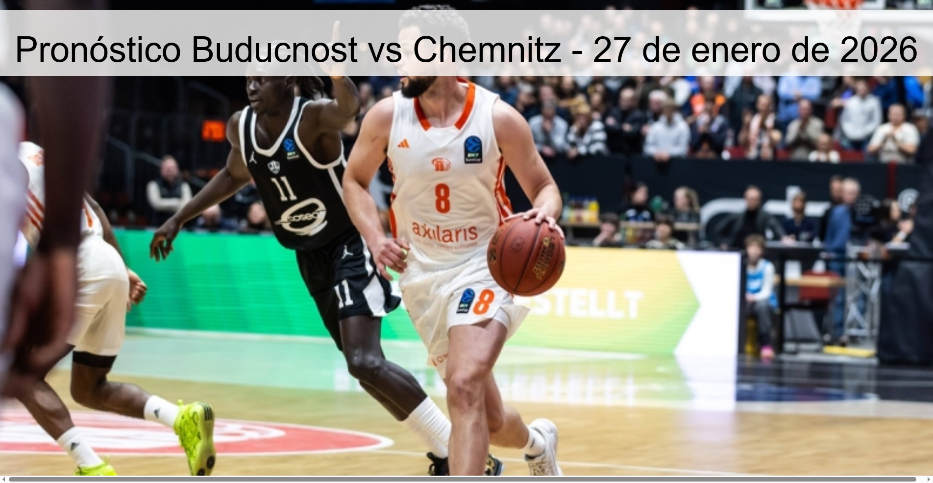 Pronóstico Buducnost vs Chemnitz - 27 de enero de 2026