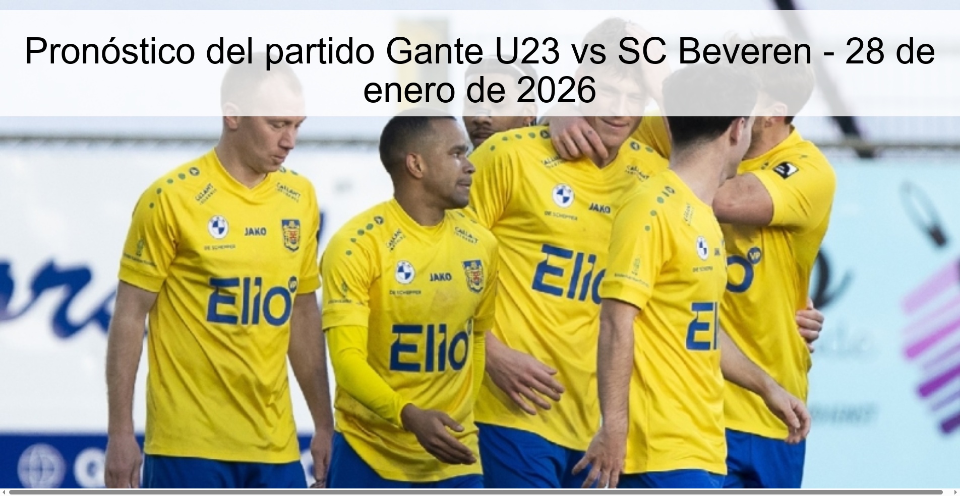 Ghent U23 vs SC Beveren Prediction – January 28, 2026