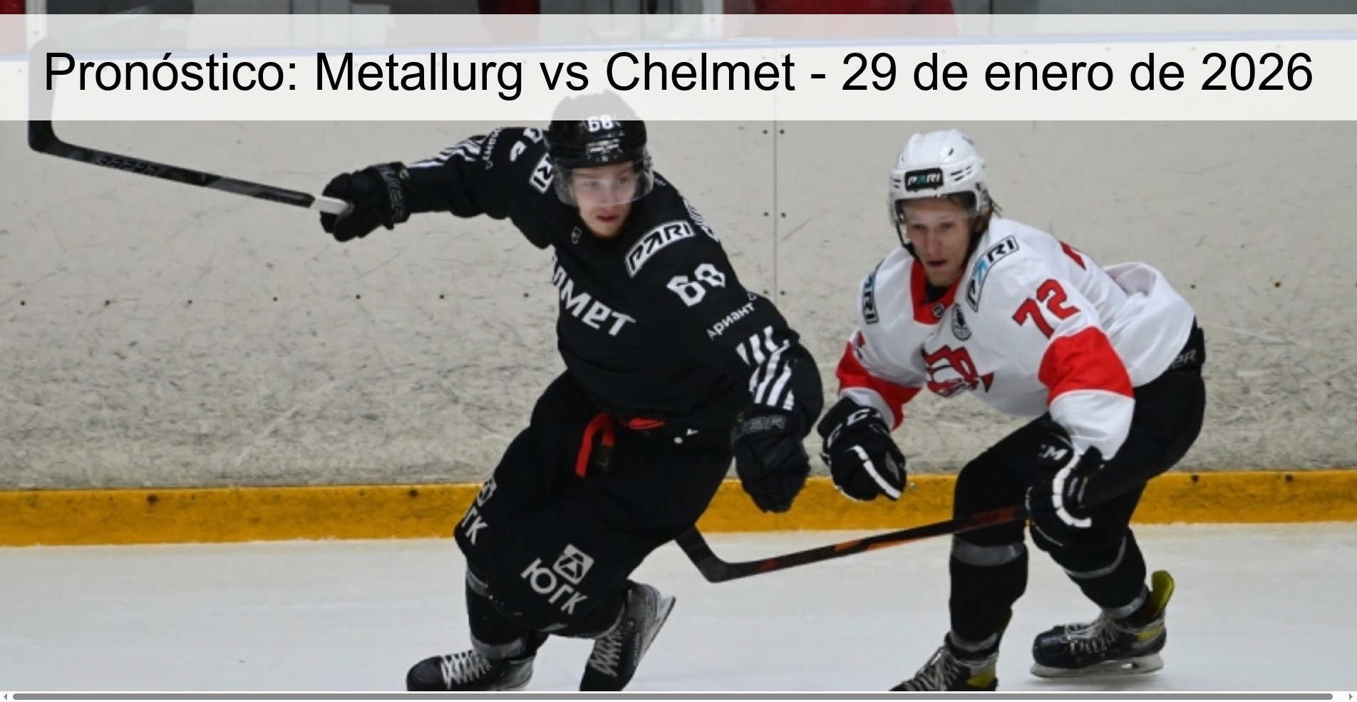 Pronóstico: Metallurg vs Chelmet - 29 de enero de 2026 Pronóstico: Metallurg vs Chelmet - 29 de enero de 2026