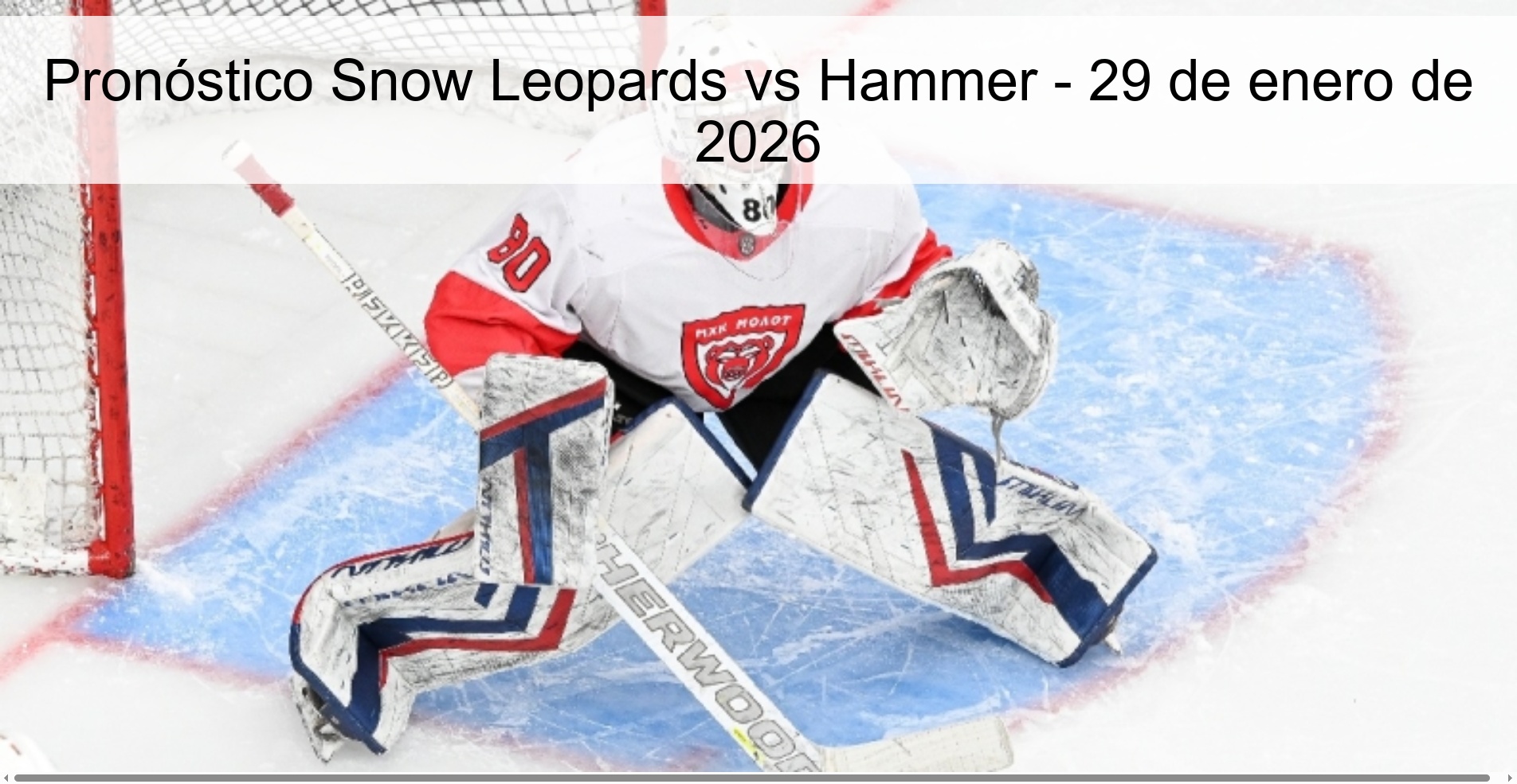 Snow Leopards vs Hammer Prediction – January 29, 2026