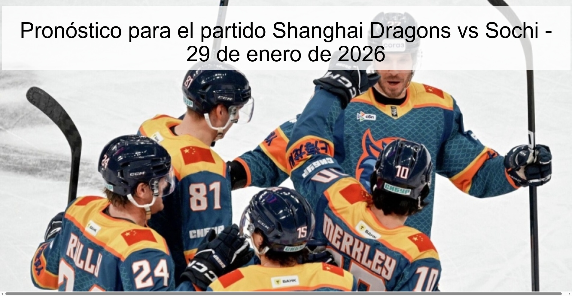 Pronóstico para el partido Shanghai Dragons vs Sochi - 29 de enero de 2026 Pronóstico para el partido Shanghai Dragons vs Sochi - 29 de enero de 2026