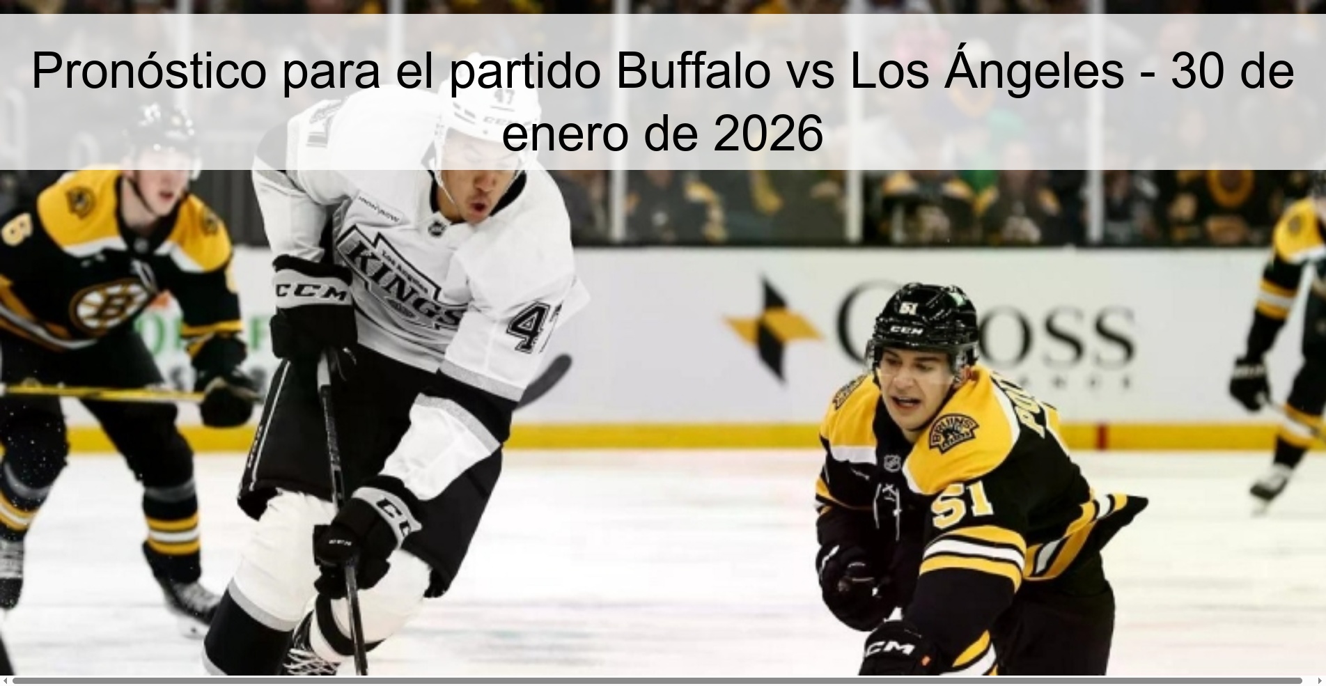 Prediction for the Buffalo vs Los Angeles match – January 30, 2026
