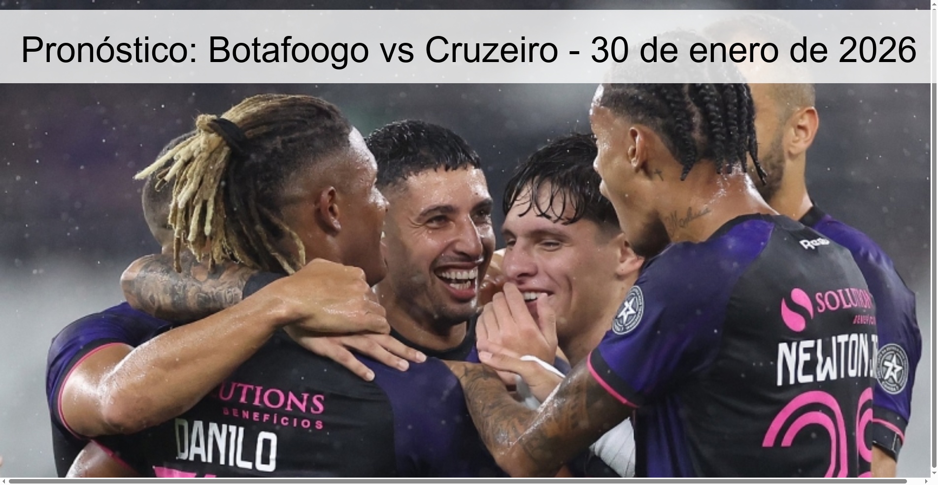 Prediction: Botafoogo vs Cruzeiro – January 30, 2026