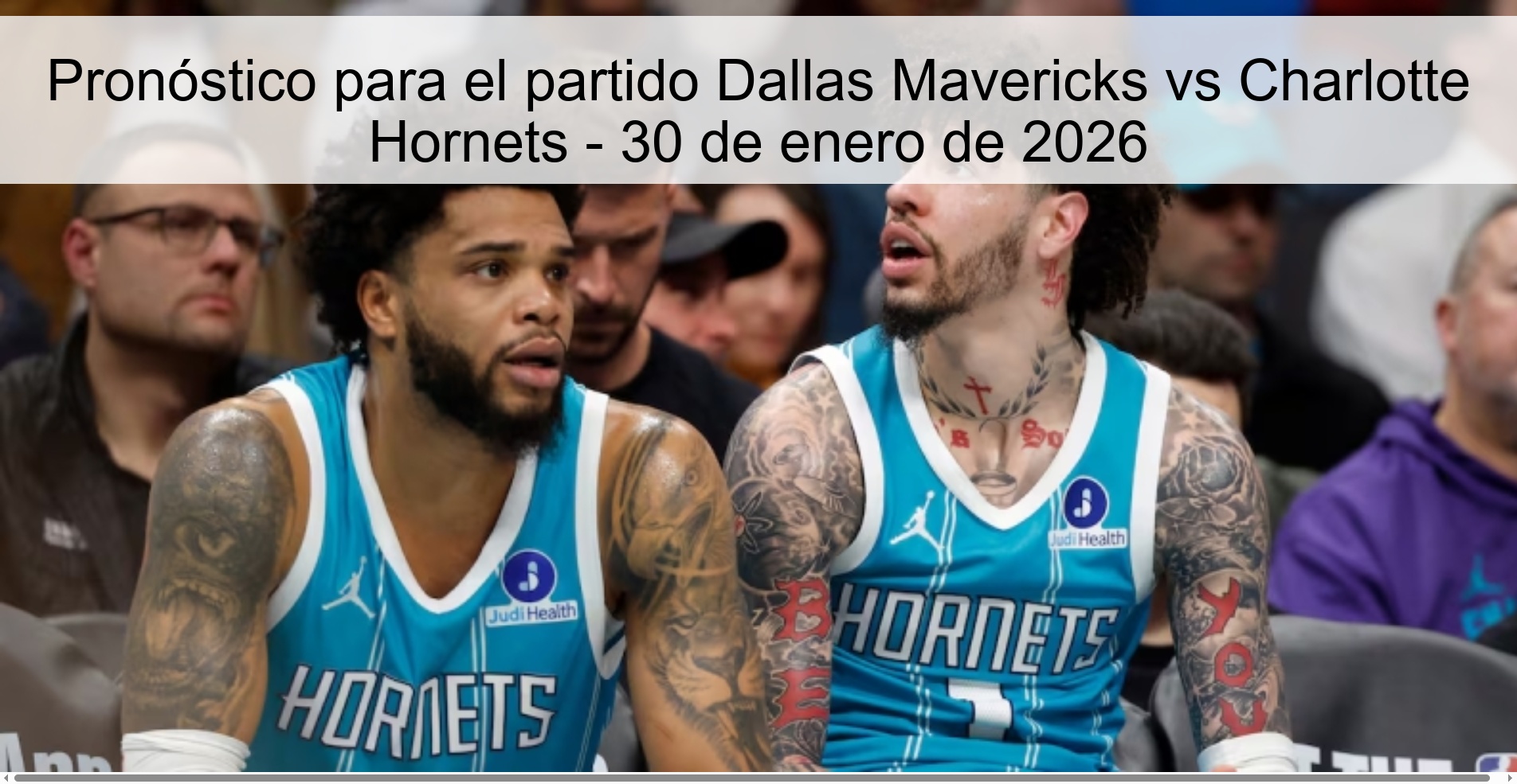 Prediction for the match Dallas Mavericks vs Charlotte Hornets - January 30, 2026