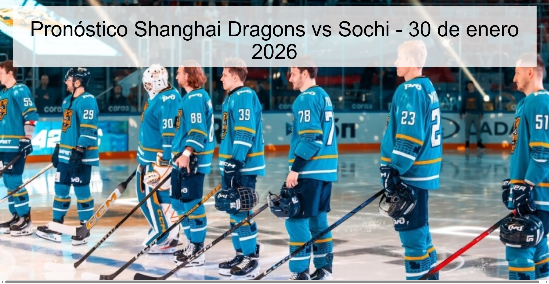 Shanghai Dragons vs Sochi Prediction – January 30, 2026