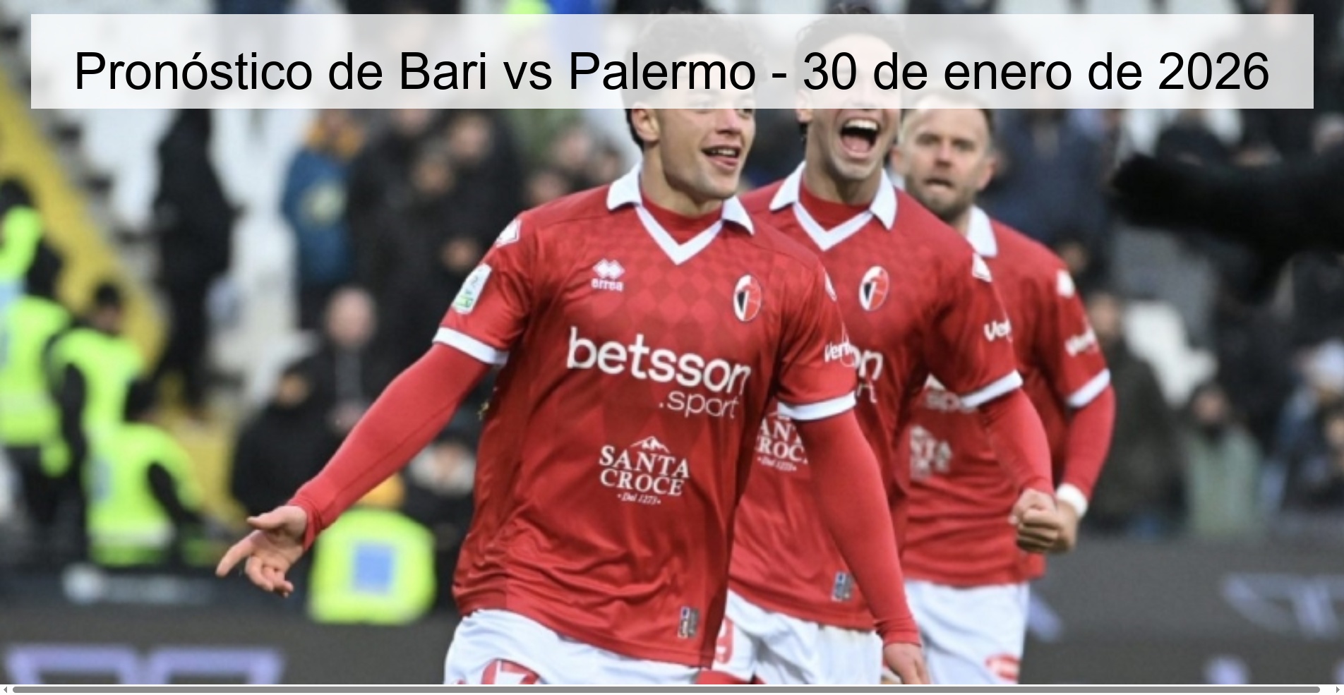Pronóstico de Bari vs Palermo - 30 de enero de 2026