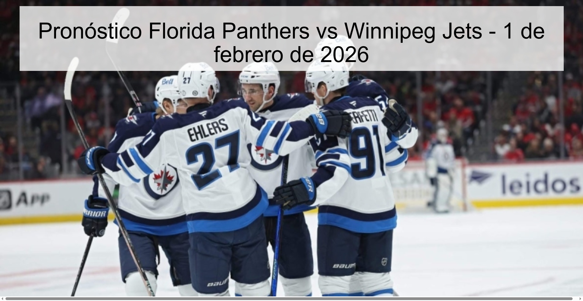 Pronóstico Florida Panthers vs Winnipeg Jets - 1 de febrero de 2026
