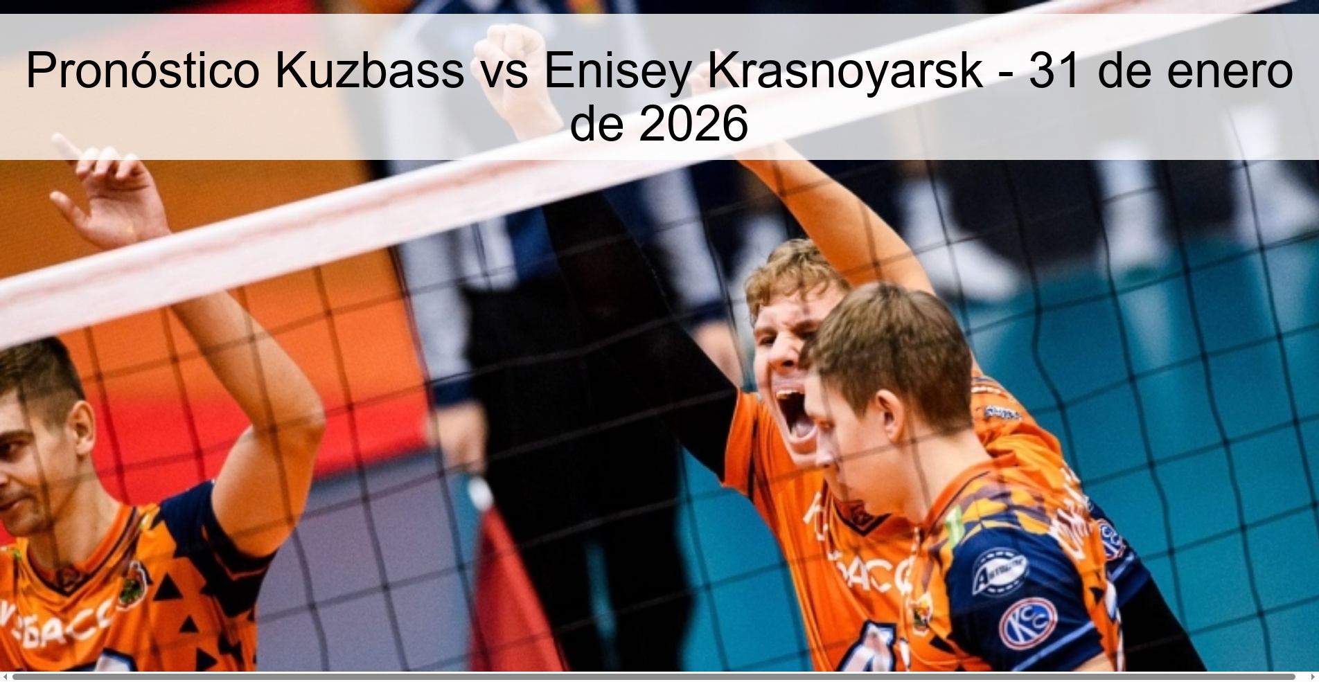 Pronóstico Kuzbass vs Enisey Krasnoyarsk - 31 de enero de 2026