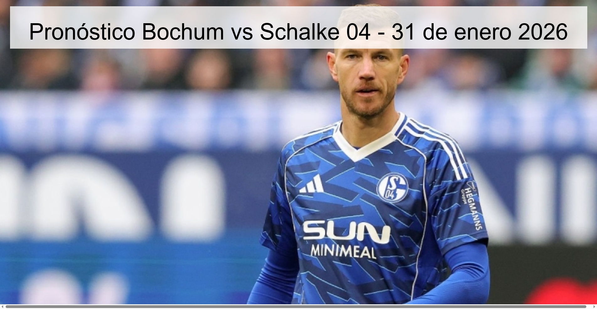 Pronóstico Bochum vs Schalke 04 - 31 de enero 2026