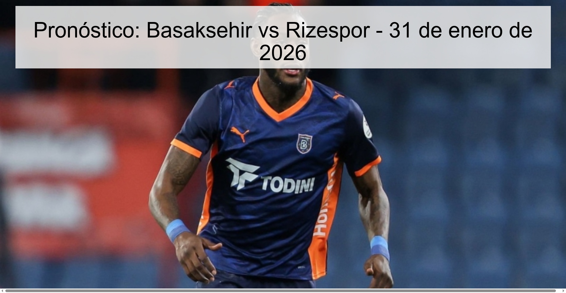 Prediction: Basaksehir vs Rizespor – January 31, 2026