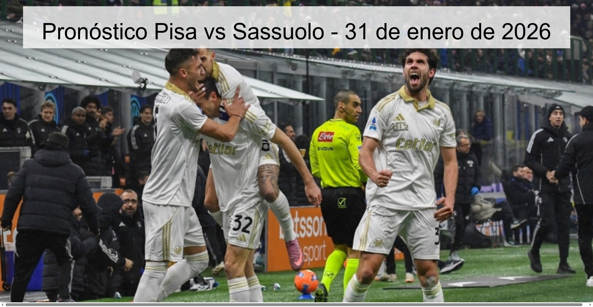 Pisa vs Sassuolo Prediction – January 31, 2026