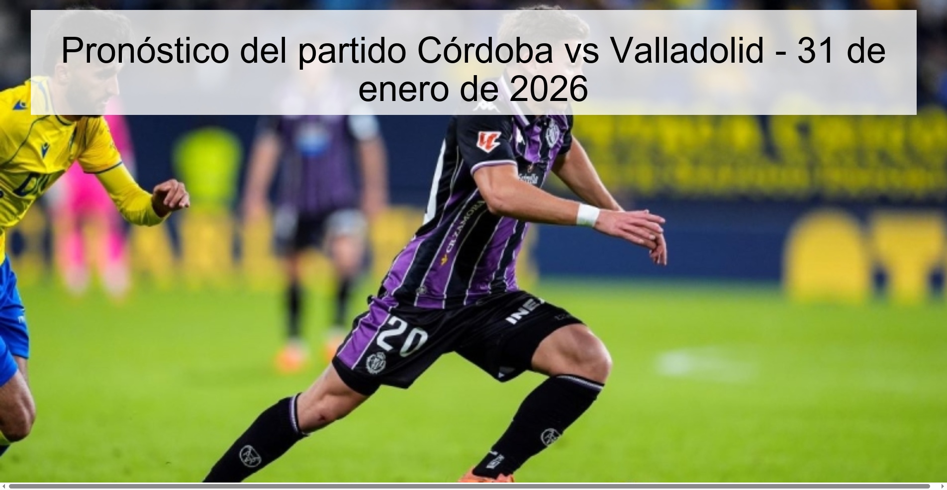 Córdoba vs Valladolid Prediction – January 31, 2026