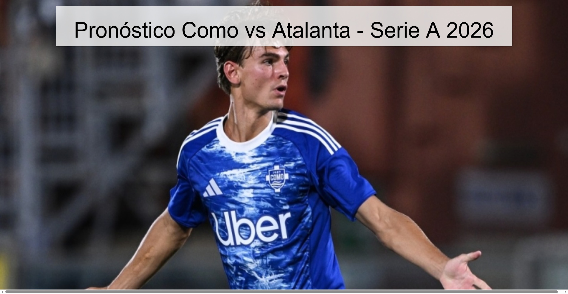 Pronóstico Como vs Atalanta - Serie A 2026
