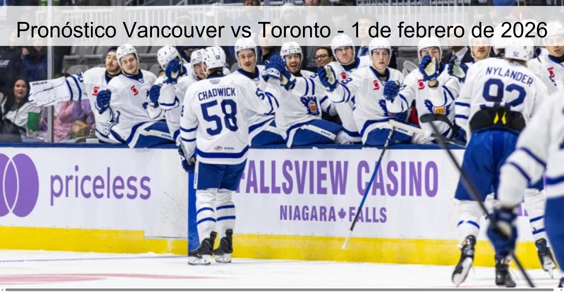 Vancouver vs Toronto Prediction – February 1, 2026