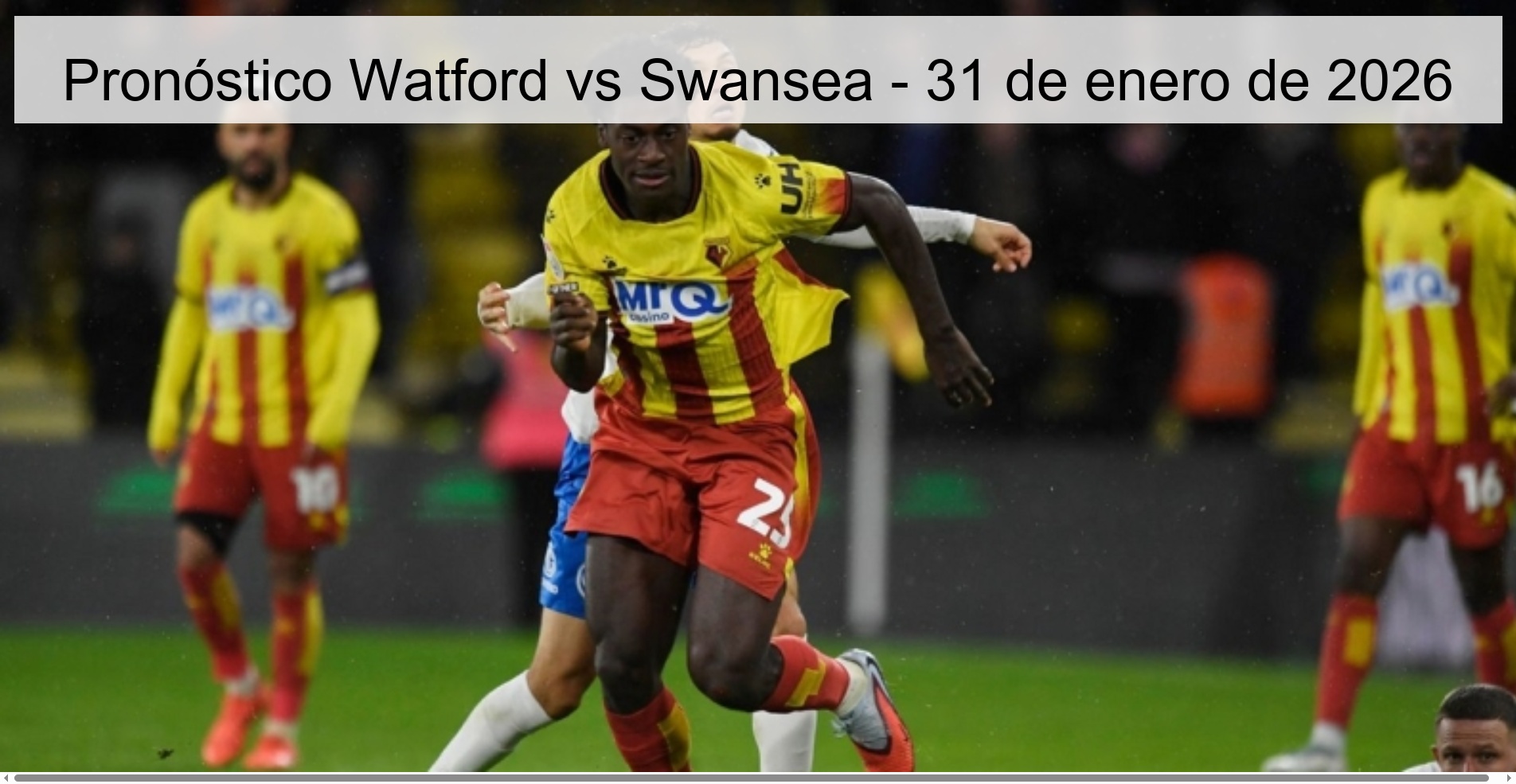 Watford vs Swansea Prediction – January 31, 2026