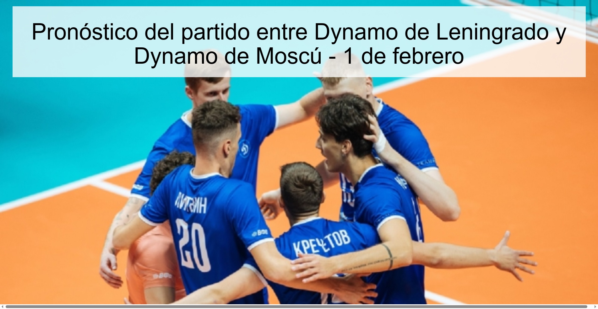 Prediction of the match between Dynamo Leningrad and Dynamo Moscow - February 1