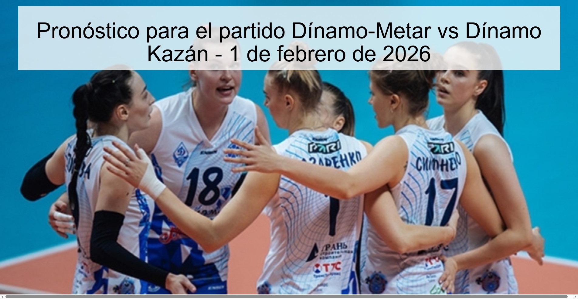 Pronóstico para el partido Dínamo-Metar vs Dínamo Kazán - 1 de febrero de 2026