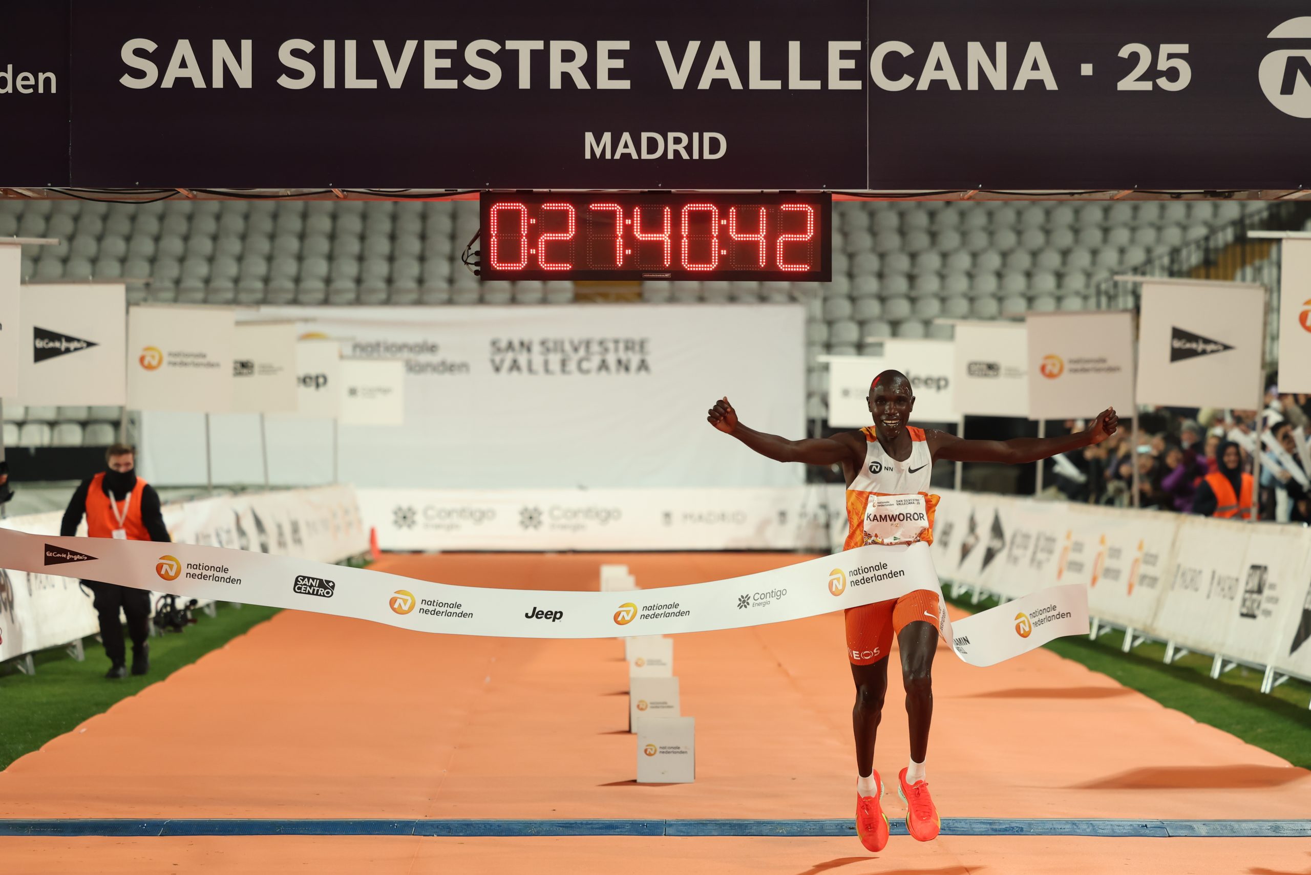 La San Silvestre Vallecana 2023: Kamworor and García shine at the athletics festival with impressive data
