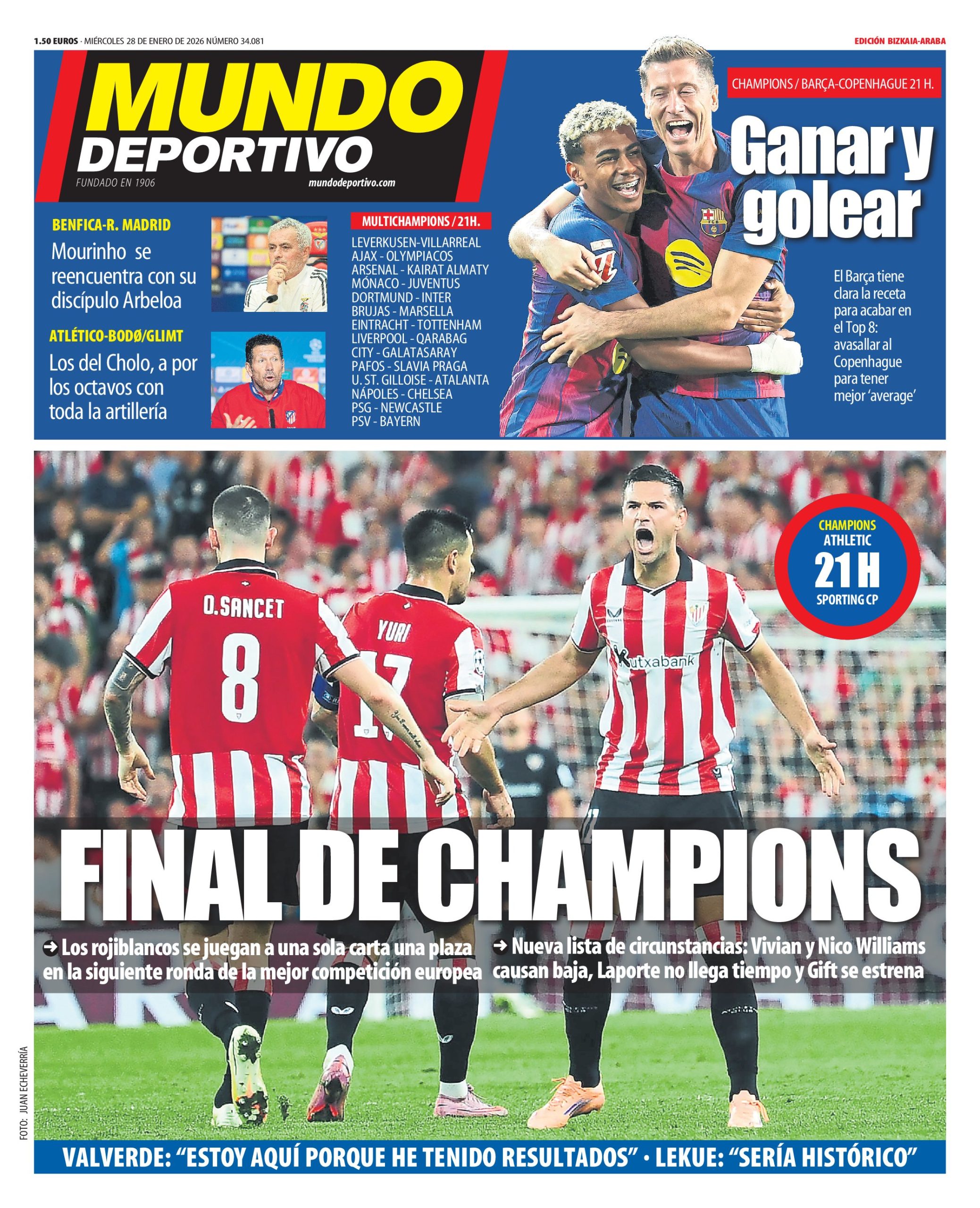 ¡El San Mamés se viste de gala! Athletic y Sporting de Portugal, cara a cara en la Champions ¡El San Mamés se viste de gala! Athletic y Sporting de Portugal, cara a cara en la Champions