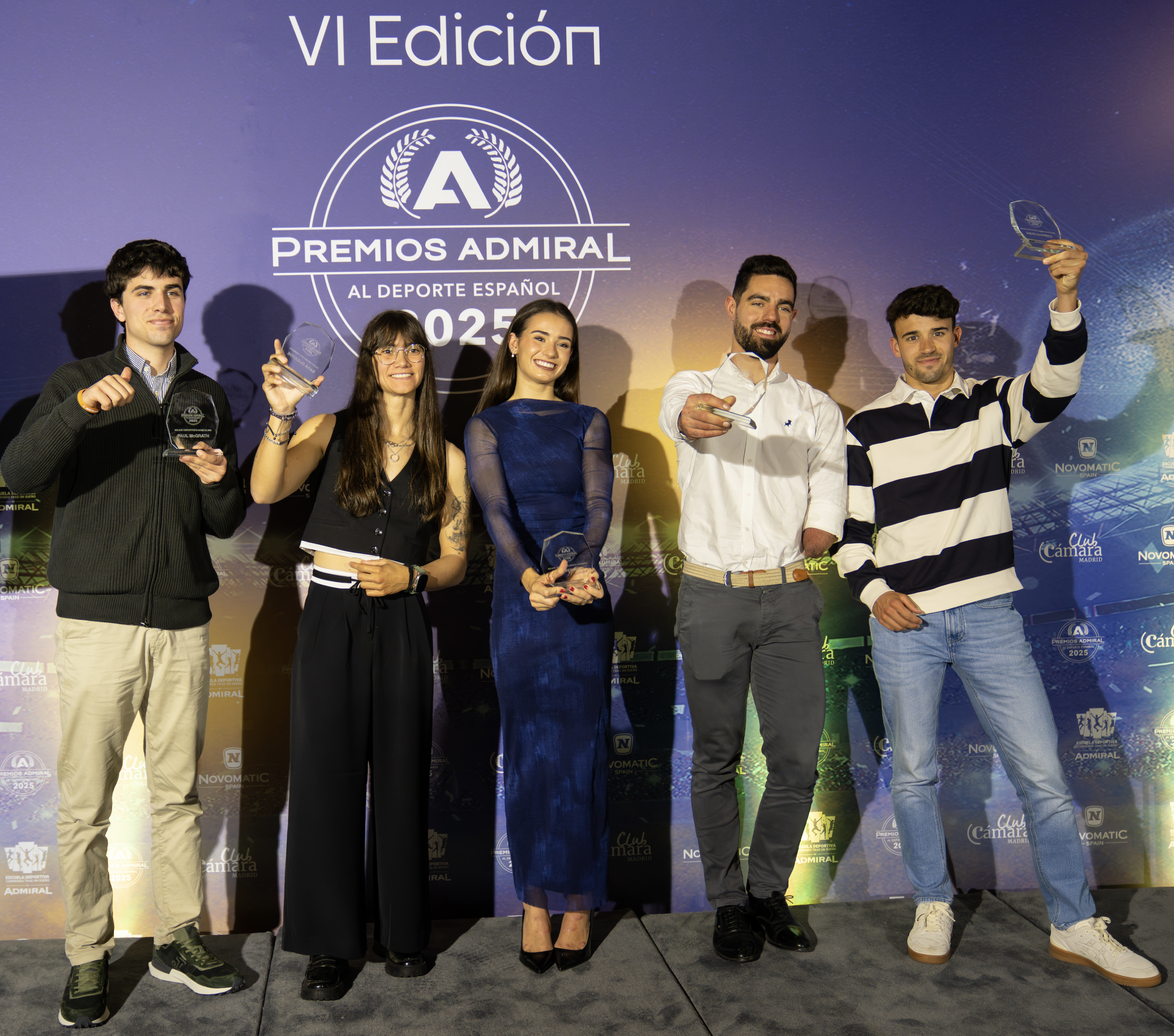 Elite Athletes Shine at the Admiral Gala: Ouzande and McGrath, Kings of Spanish Sports