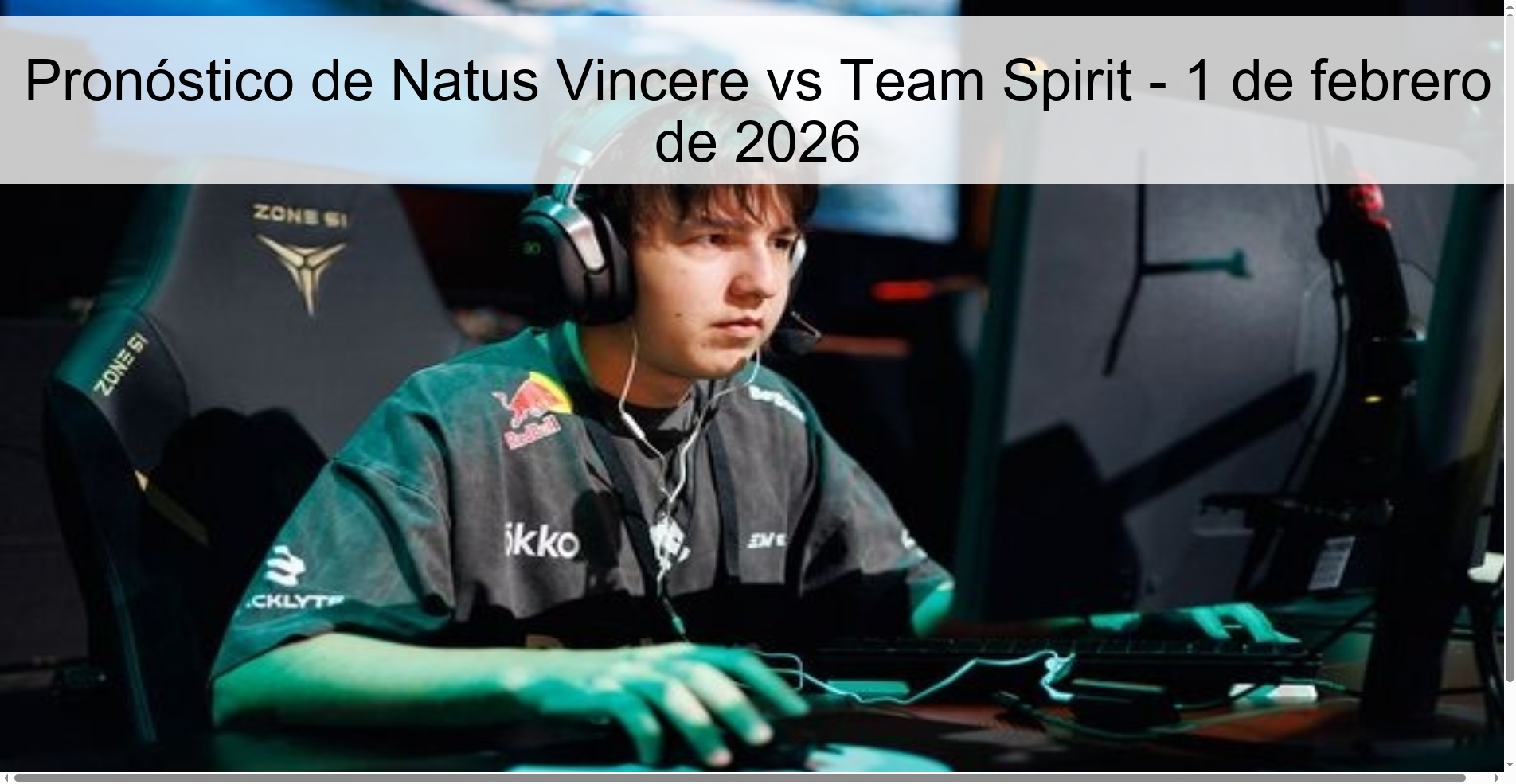 Natus Vincere vs Team Spirit Prediction – February 1, 2026