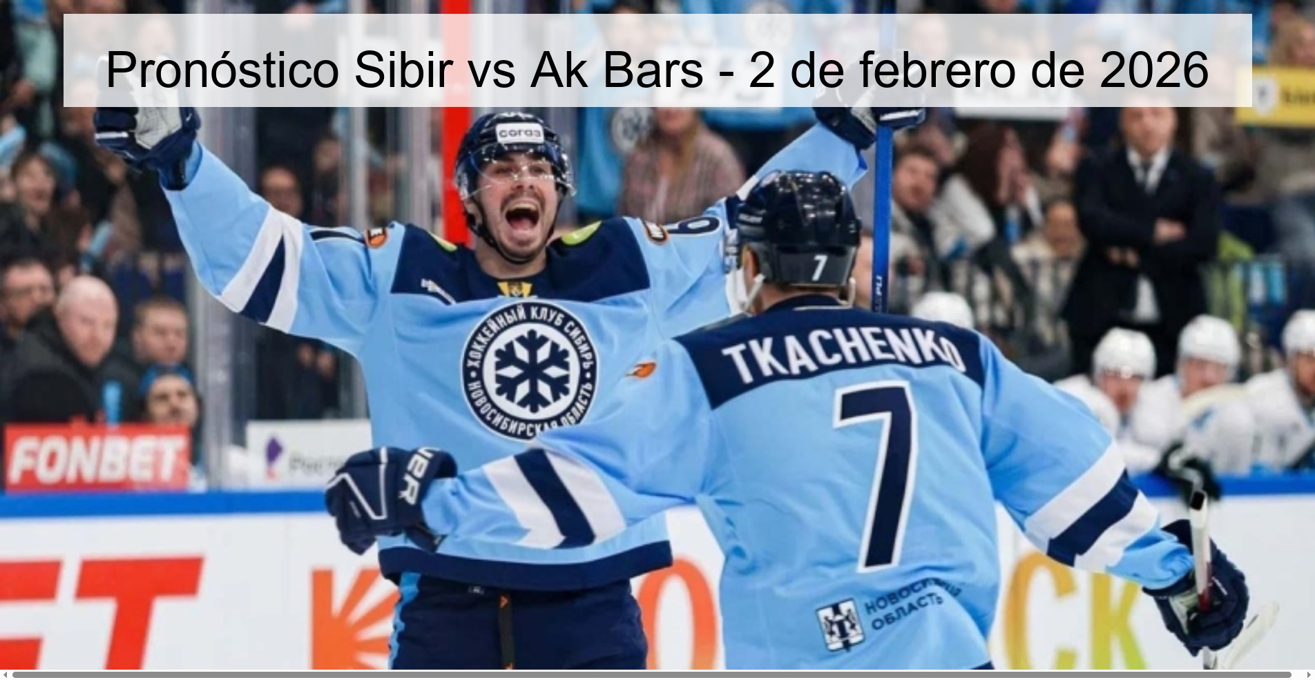 Sibir vs Ak Bars Prediction – February 2, 2026