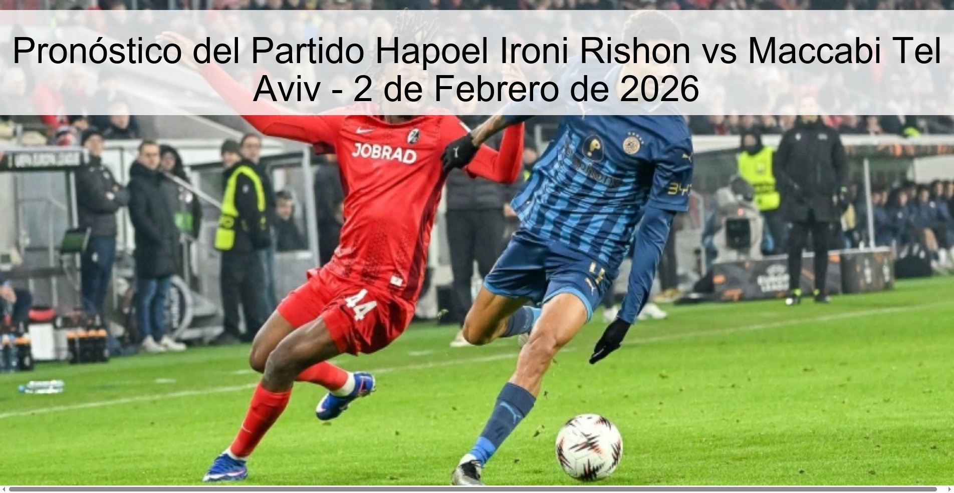 Hapoel Ironi Rishon vs Maccabi Tel Aviv Prediction – February 2, 2026