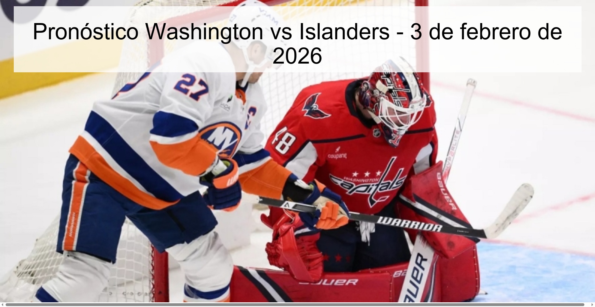 Washington vs Islanders Prediction – February 3, 2026