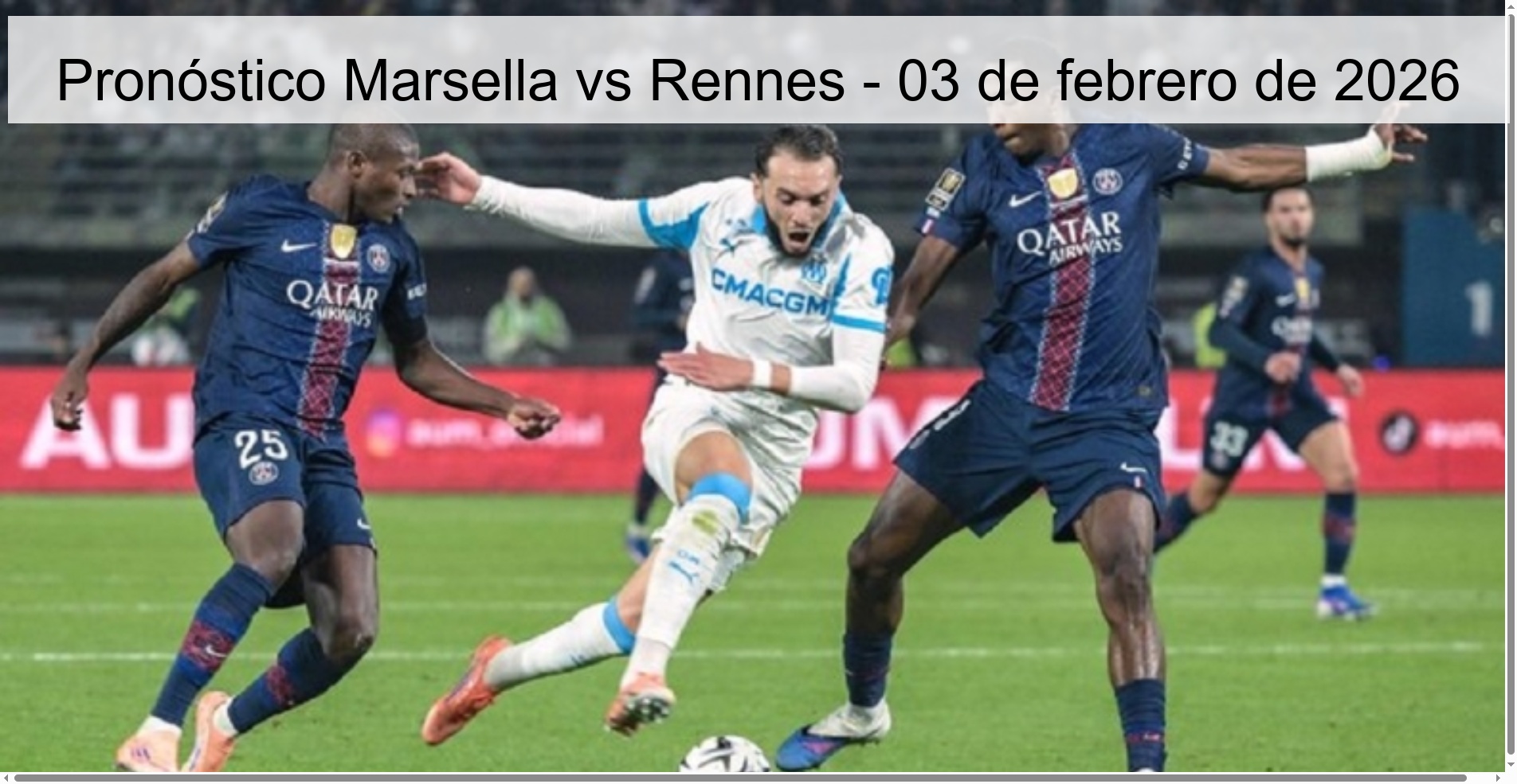 Marseille vs Rennes Prediction - February 3, 2026