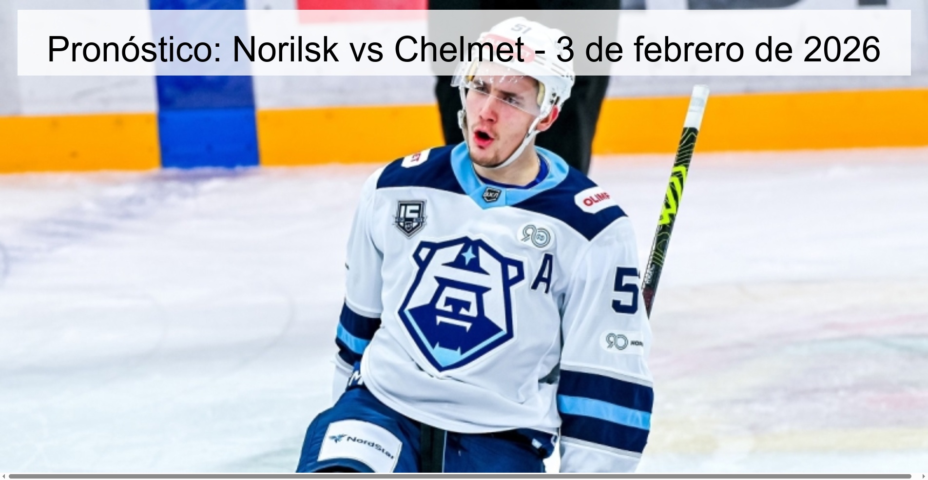 Prediction: Norilsk vs Chelmet – February 3, 2026
