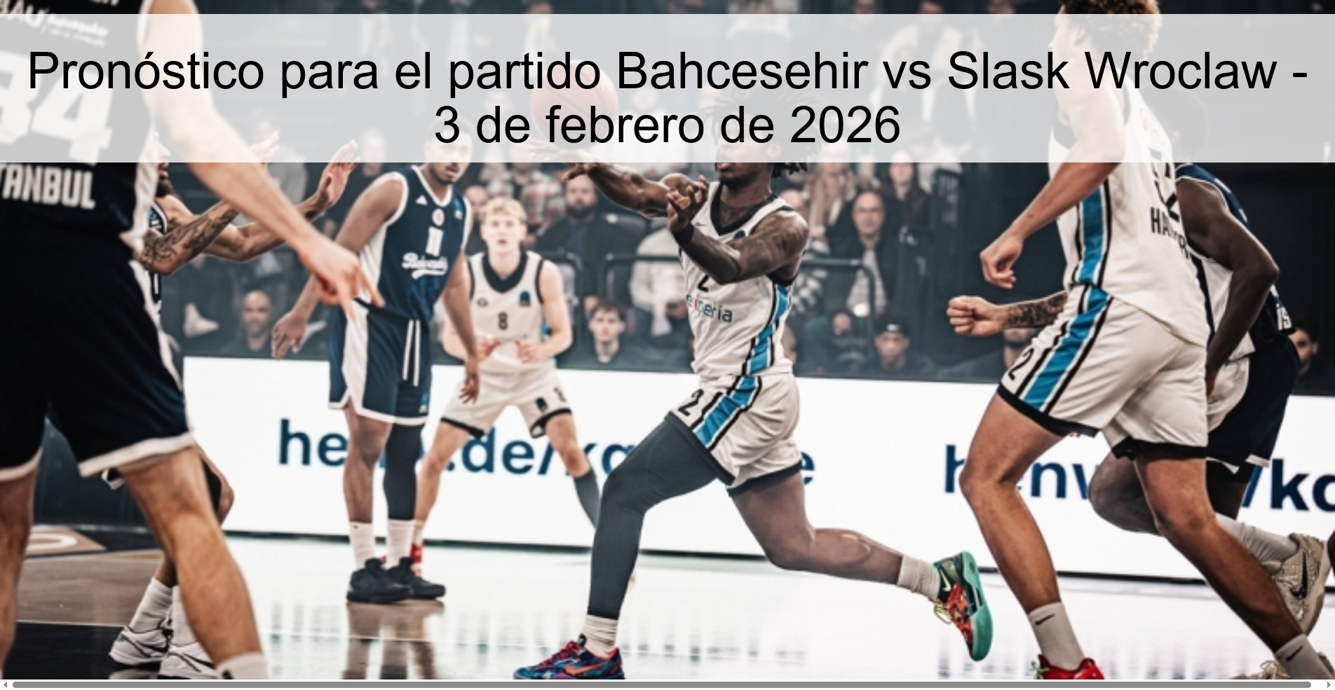Prediction for the match Bahcesehir vs Slask Wroclaw - February 3, 2026