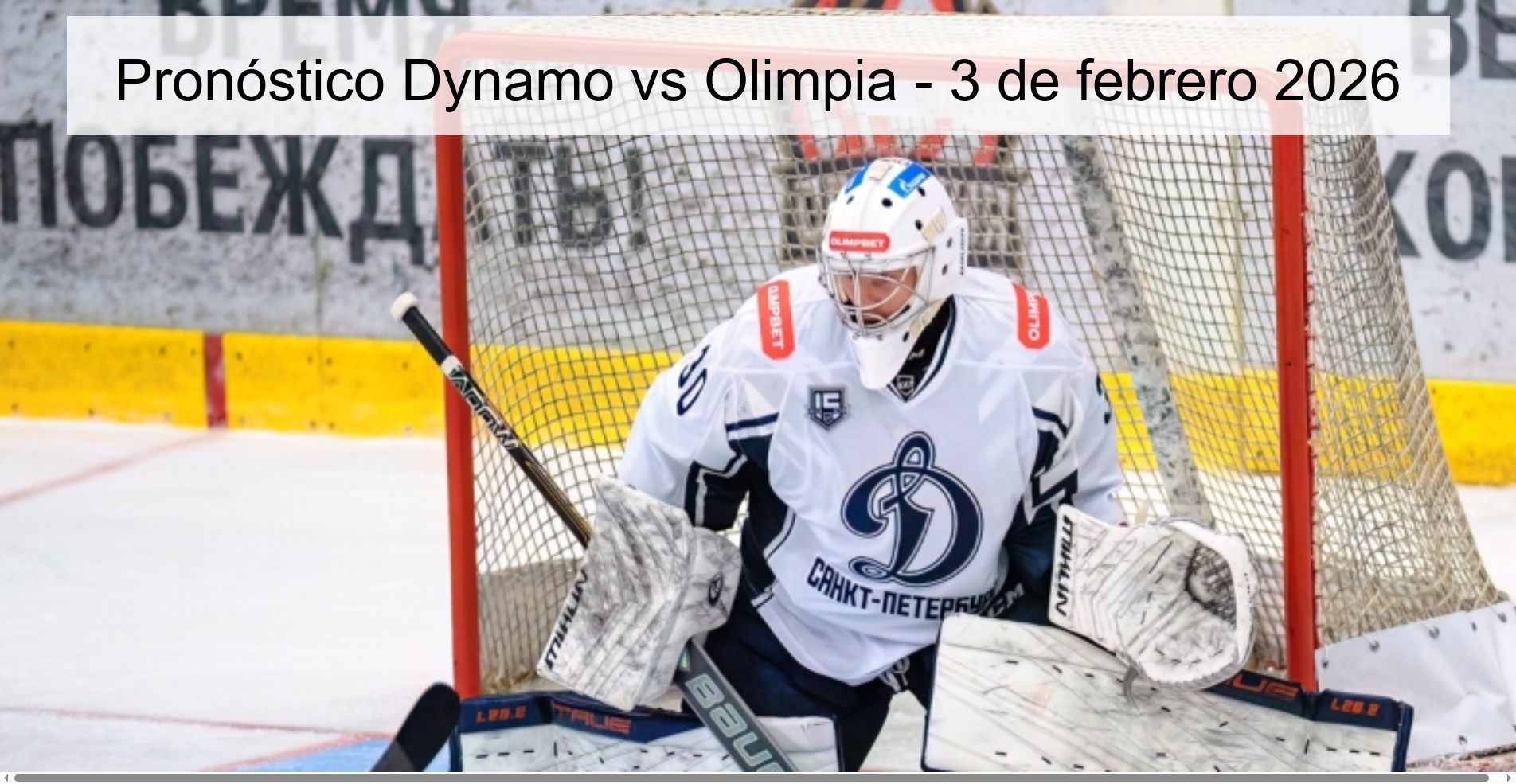 Dynamo vs Olimpia Prediction - February 3, 2026